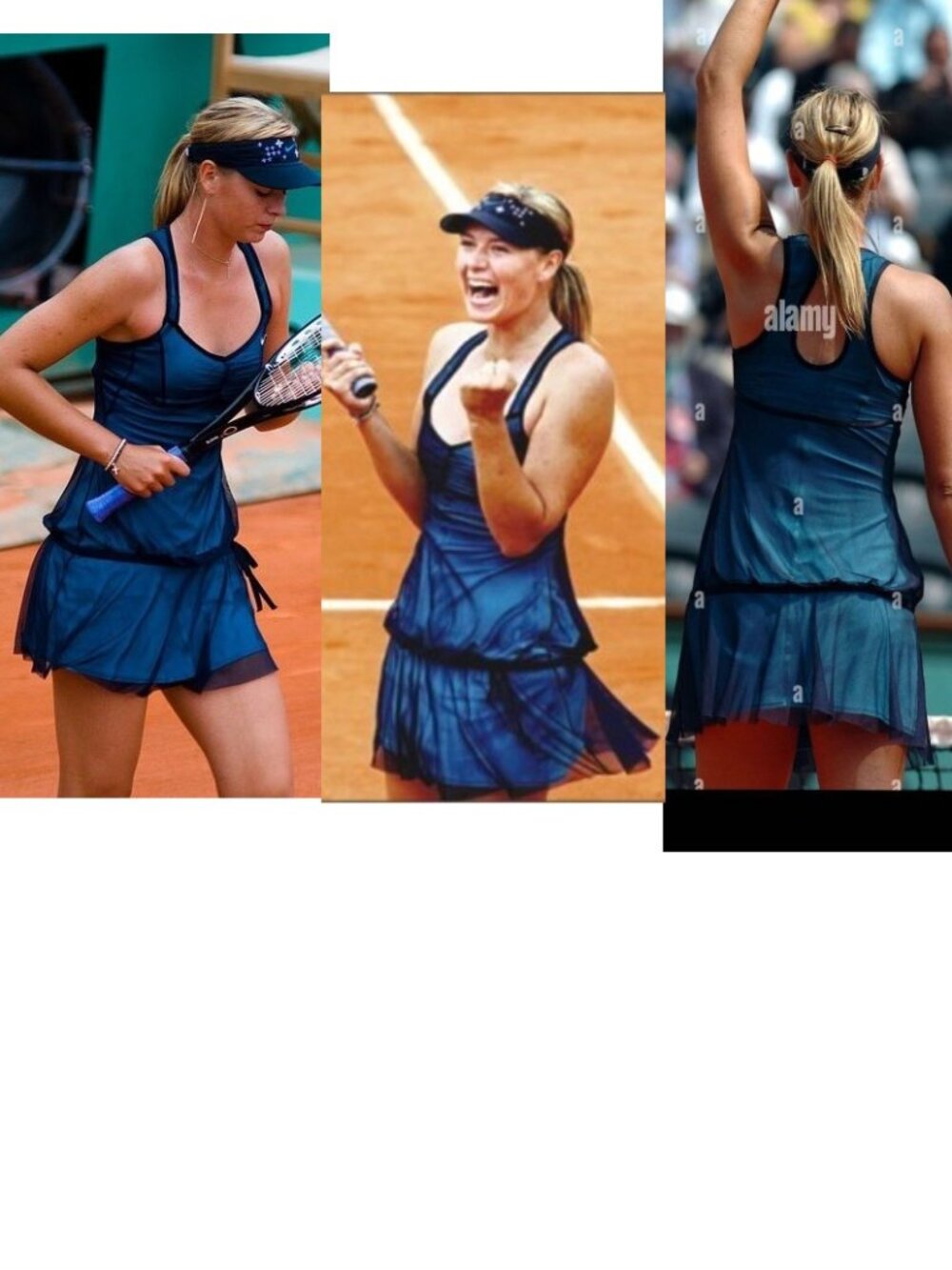 Nwt NIKE Maria Sharapova Tennis Dress w/ Bra Skirt Blue S Small